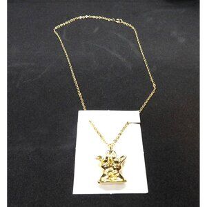 Vintage Avon Bunnies Necklace Goldtone NOS